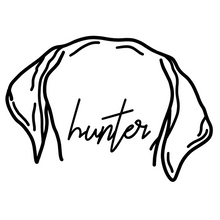 Load image into Gallery viewer, Personalized Pet Ears Line Art